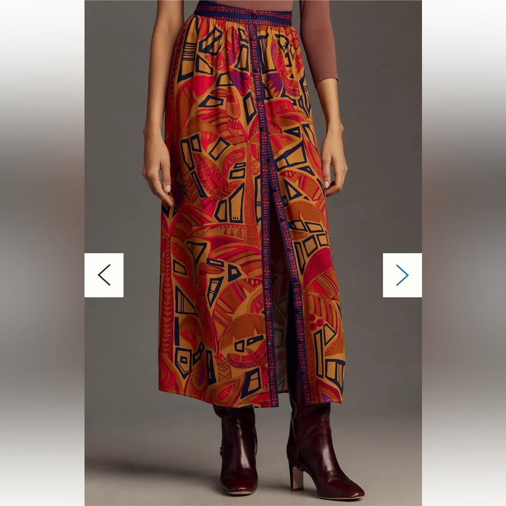 FARM Rio Multicolor Maxi Skirt - Picture 3 of 12